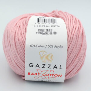 Пряжа Gazzal Baby Cotton XL пудра 3444XL