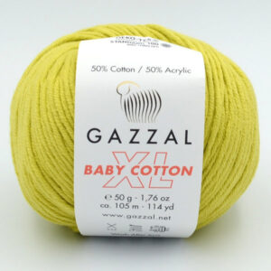 Пряжа Gazzal Baby Cotton XL салатовый 3457XL