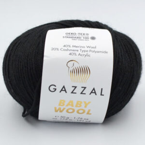 Пряжа Gazzal Baby Wool 803 черный