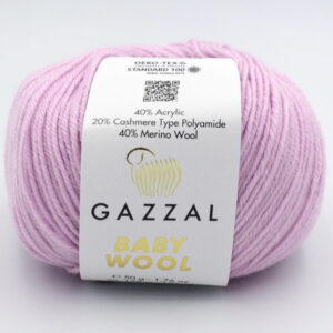Пряжа Gazzal Baby Wool 823 бузковий