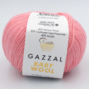 Пряжа Gazzal Baby Wool 828 розовый