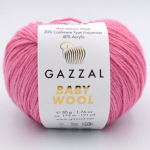 Пряжа Gazzal Baby Wool 831 розовый