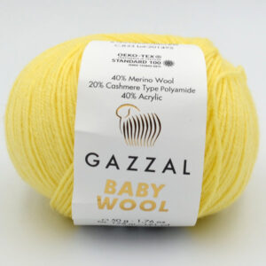 Пряжа Gazzal Baby Wool 833 желтый