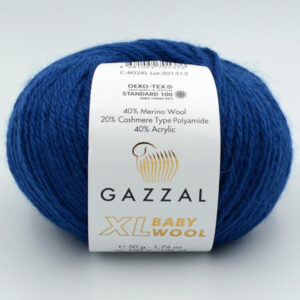 Пряжа Gazzal Baby Wool XL темно-синій 802XL