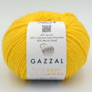 Пряжа Gazzal Baby Wool XL жовтий 812XL