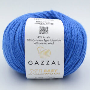 Пряжа Gazzal Baby Wool XL синій 830XL