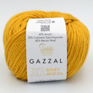 Пряжа Gazzal Baby Wool XL горчичный 842XL