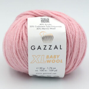 Пряжа Gazzal Baby Wool XL пудра 845XL