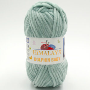 Пряжа Himalaya Dolphin Baby 80347 м’ятно-сірий
