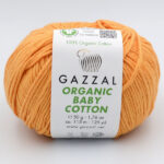 Пряжа Gazzal Organic Baby Cotton 418 оранжевый