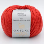 Пряжа Gazzal Wool 115 светло-красный 3318