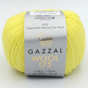 Пряжа Gazzal Wool 175 жовтий 352
