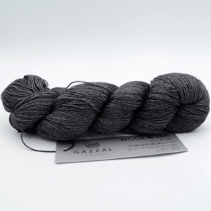 Пряжа Gazzal Wool Silk Forget Iron 11133 серый