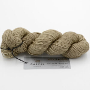 Пряжа Gazzal Wool Star Pale Olive Green 3807 бежевий