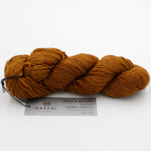Пряжа Gazzal Wool Star Pumpkin Spice 3812 теракотово-коричневий