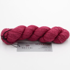 Пряжа Gazzal Wool Star Cardinal 3824 малиновий