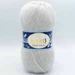 Пряжа Nako Mohair Delicate 6152 (2549) светло-серый