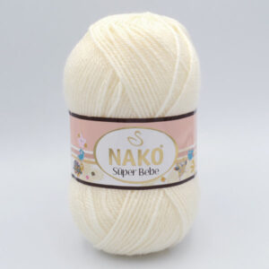 Пряжа Nako Super Bebe молочний 99064
