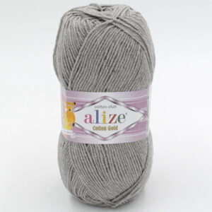 Пряжа Alize Cotton Gold 21 серый