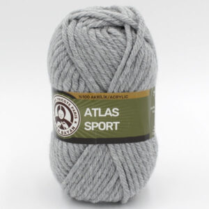 Пряжа Madame Tricote Atlas Sport 007 светло-серый