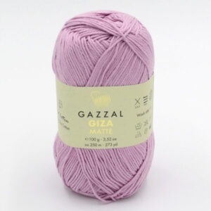 Пряжа Gazzal Giza Matte 5572 рожево-бузковий