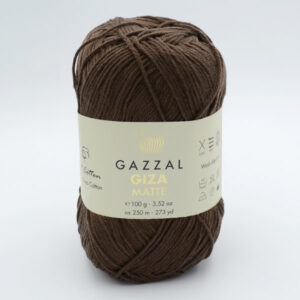 Пряжа Gazzal Giza Matte 5586 кава