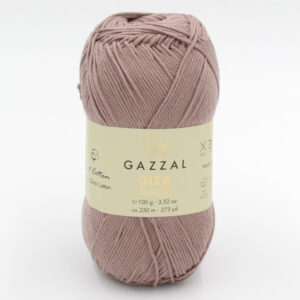 Пряжа Gazzal Giza Matte 5595 суха троянда