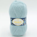 Пряжа Nako Mohair Delicate 10471 мятно-серый