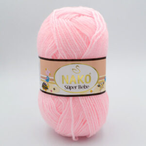 Пряжа Nako Super Bebe рожевий 2197