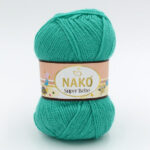 Пряжа Nako Super Bebe бирюза 3377