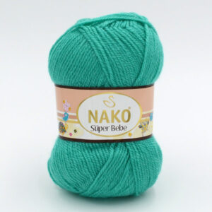 Пряжа Nako Super Bebe бірюза 3377