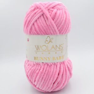 Пряжа Wolans Bunny Baby 100-06 рожевий