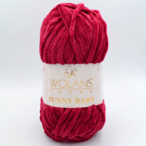 Пряжа Wolans Bunny Baby 100-20 червоно-бордовий