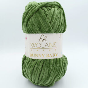 Пряжа Wolans Bunny Baby 100-32 зелена трава