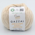 Пряжа Gazzal Organic Baby Cotton 436 молочно-бежевый