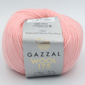 Пряжа Gazzal Wool 175 рожевий 328