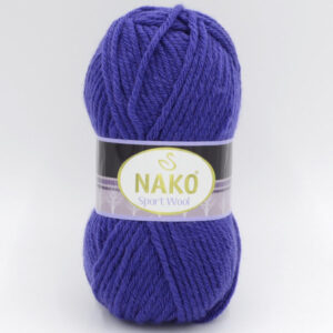 Пряжа Nako Sport Wool 10472 синий