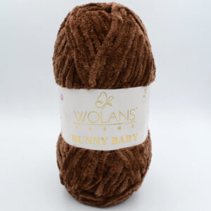 Пряжа Wolans Bunny Baby 100-40 коричневий