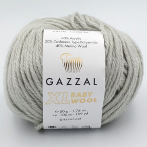 Пряжа Gazzal Baby Wool XL светло-серый 817XL