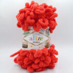 Пряжа Alize Puffy 421 кораловий