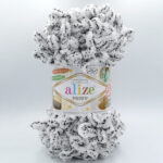 Пряжа Alize Puffy 686 снежный барс