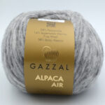 Пряжа Gazzal Alpaca Air 79 сірий меланж