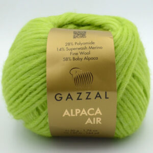 Пряжа Gazzal Alpaca Air 92 салатовий