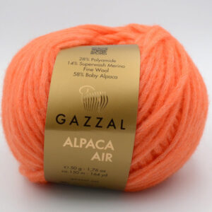 Пряжа Gazzal Alpaca Air 93 оранжевый
