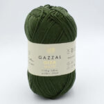 Пряжа Gazzal Giza Matte 5563 темно-зелений