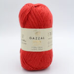 Пряжа Gazzal Giza Matte 5566 червоний
