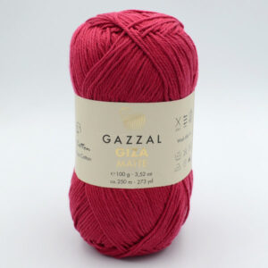Пряжа Gazzal Giza Matte 5587 червоно-малиновий