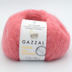 Пряжа Gazzal Super Kid Mohair 64430 коралловый