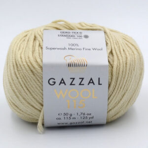 Пряжа Gazzal Wool 115 бежевий 3302