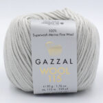 Пряжа Gazzal Wool 115 серый 3304